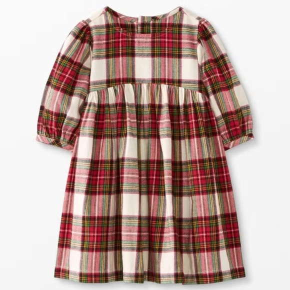 Hanna Andersson- Print Flannel Dress in Family Holiday Plaid - Picture 2 of 7